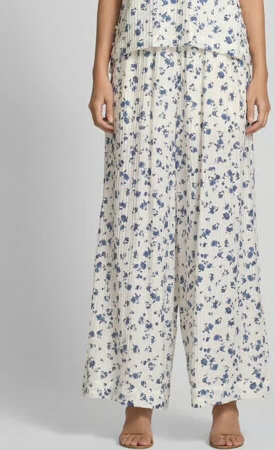 MSCH Copenhagen Wide leg stoffen broek met plissévouwen model 'Falisha' - Foto 2