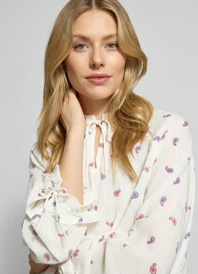 Mustang Blouseshirt met opstaande kraag model 'Bellflower' - Foto 2