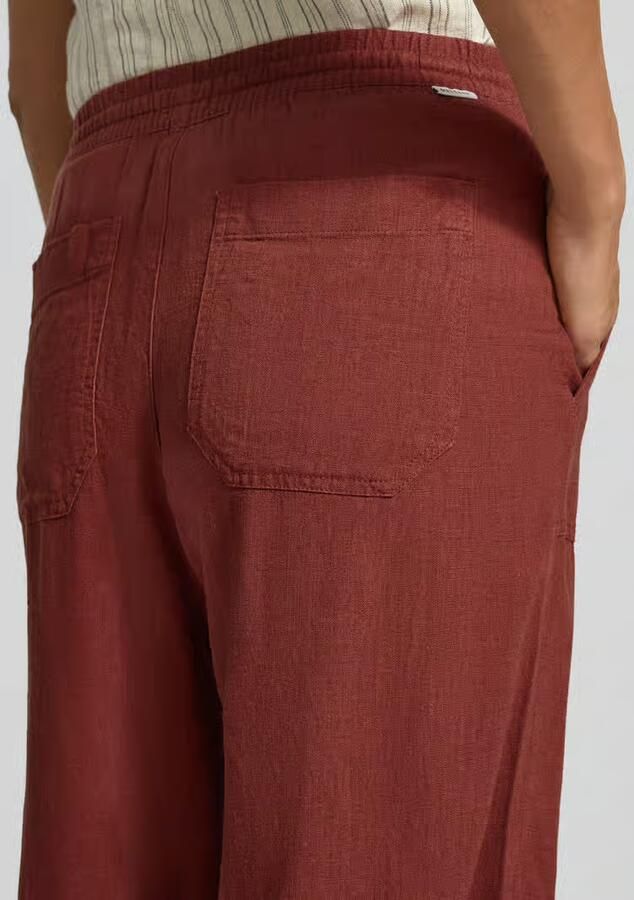 Mustang Broek van mix van viscose en linnen model 'LACEY'