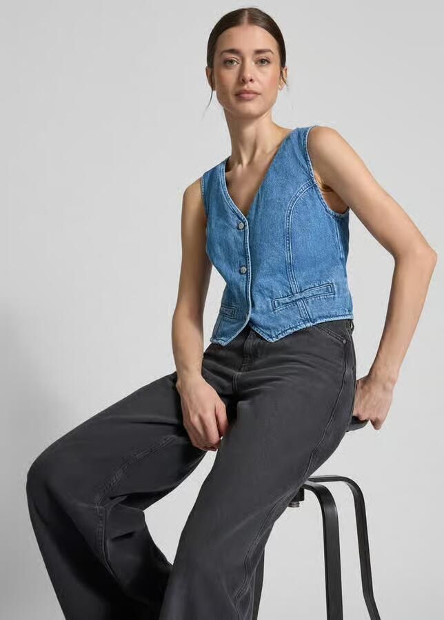 Mustang Outdoorjack Dames Style Tull Denim