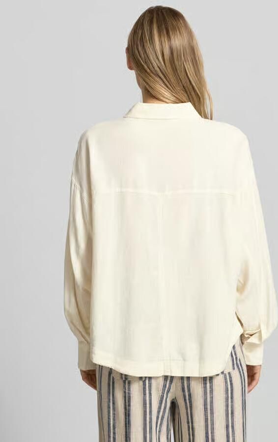Mustang linnen blouse met overhemdkraag model 'SALINAS' - Foto 2