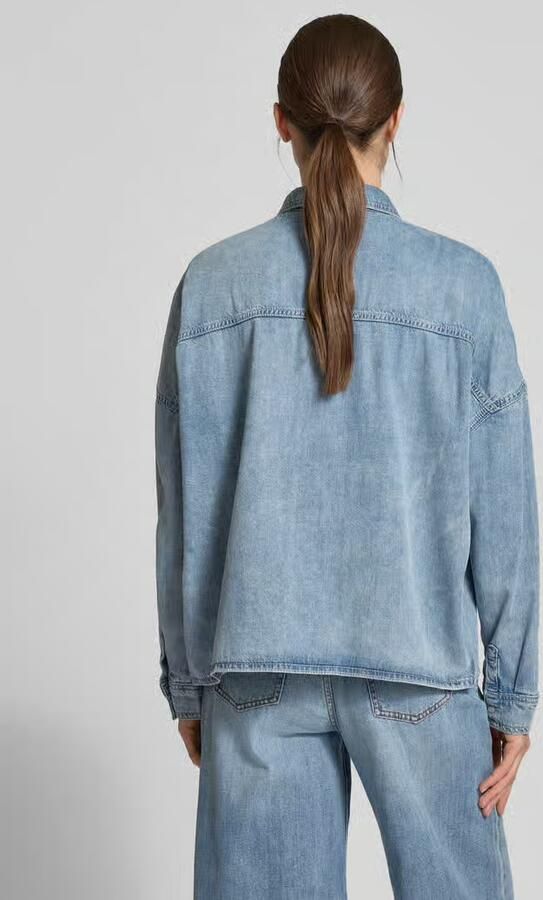 Mustang Overhemdblouse met drukknoopsluiting model 'Ruby' - Foto 3