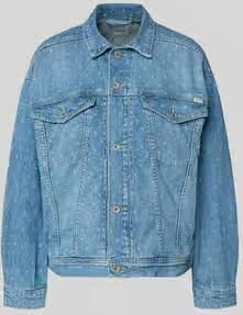 Mustang regular fit jeansjack met logopatch model 'ARCATA'