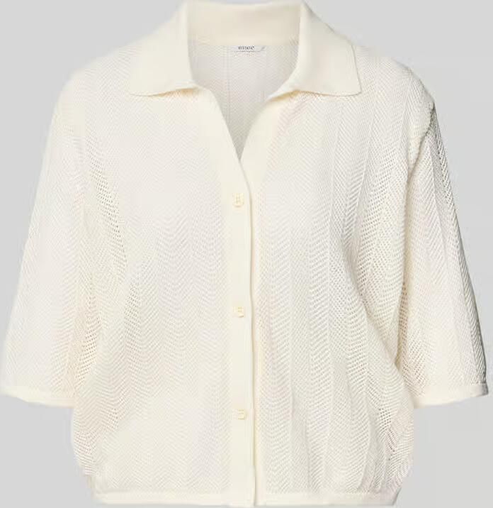 Mustang Regular fit overhemdblouse met opengewerkt patroon model 'Alva' - Foto 2
