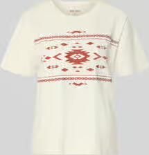 Mustang regular fit T-shirt met all-over stitching model 'FLORIS'