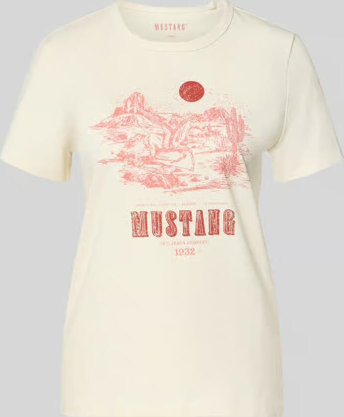 Mustang regular fit T-shirt met logoprint model 'Alma' - Foto 2