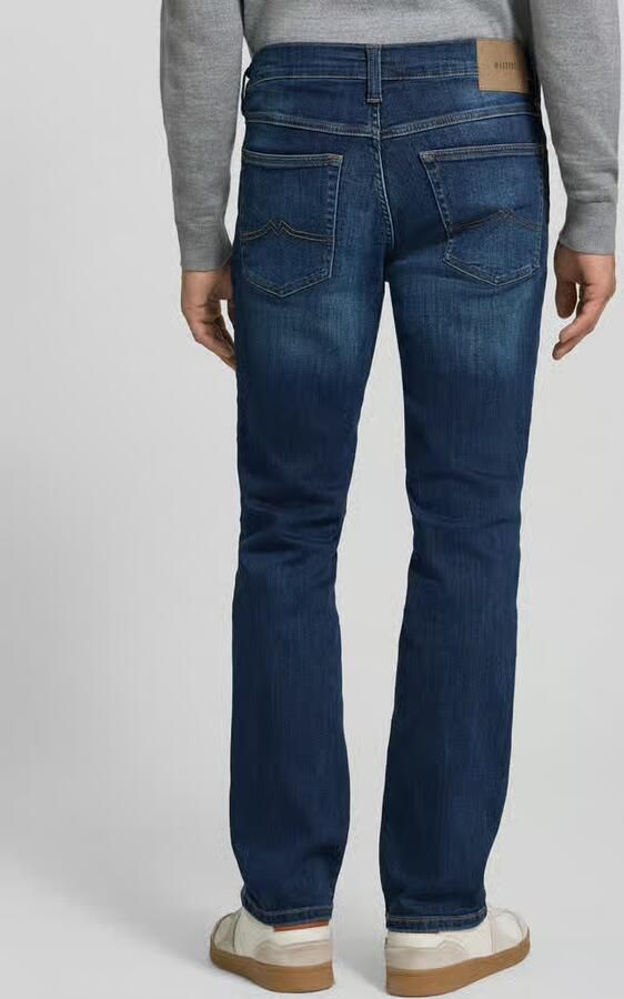 Mustang straight fit jeans van elastische katoenmix model 'Tramper'