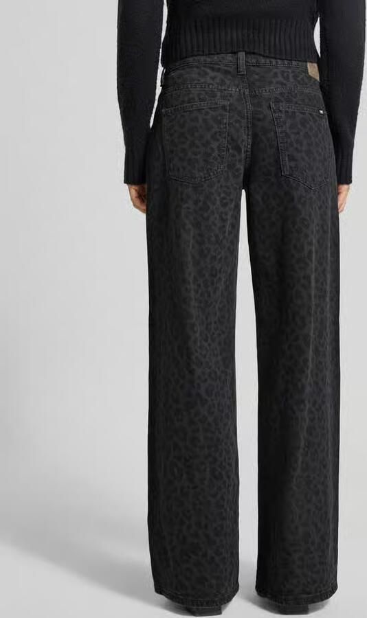 Mustang Wide fit jeans met all-over dierenprint model 'Medley' - Foto 3