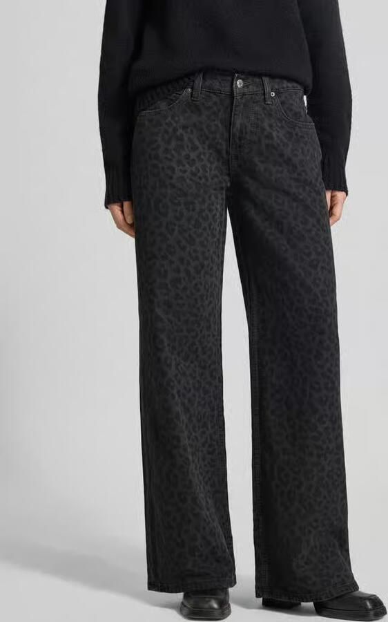 Mustang Wide fit jeans met all-over dierenprint model 'Medley' - Foto 2
