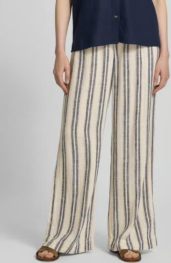 Mustang Wide leg broek van viscosemix met trekkoord model 'LACEY' - Foto 2