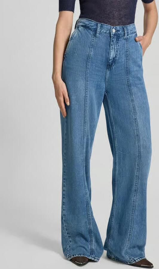Mustang Wide leg jeans met siernaden model 'Style Luise' - Foto 2