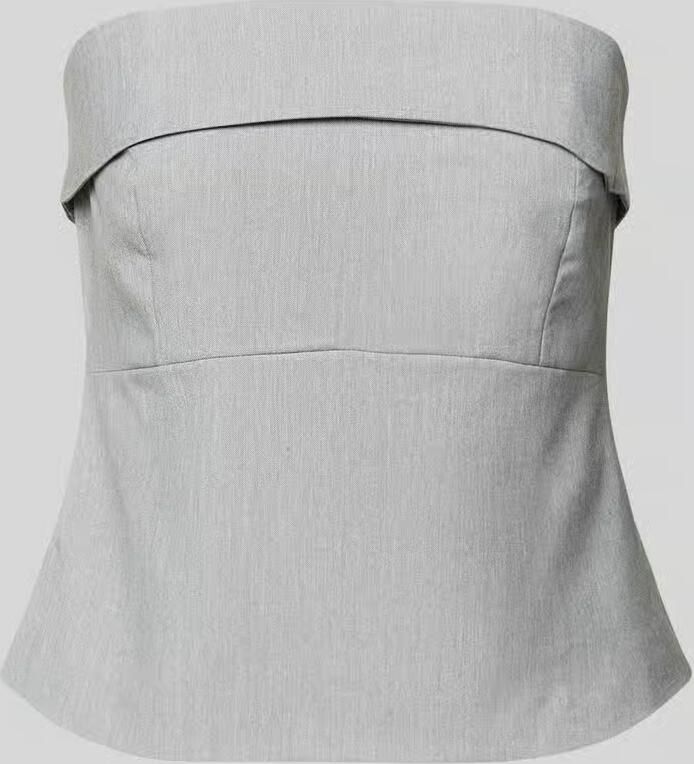 MY ESSENTIAL WARDROBE Dames Tops & T-shirts Mwhanna Corsage Lichtgrijs - Foto 6