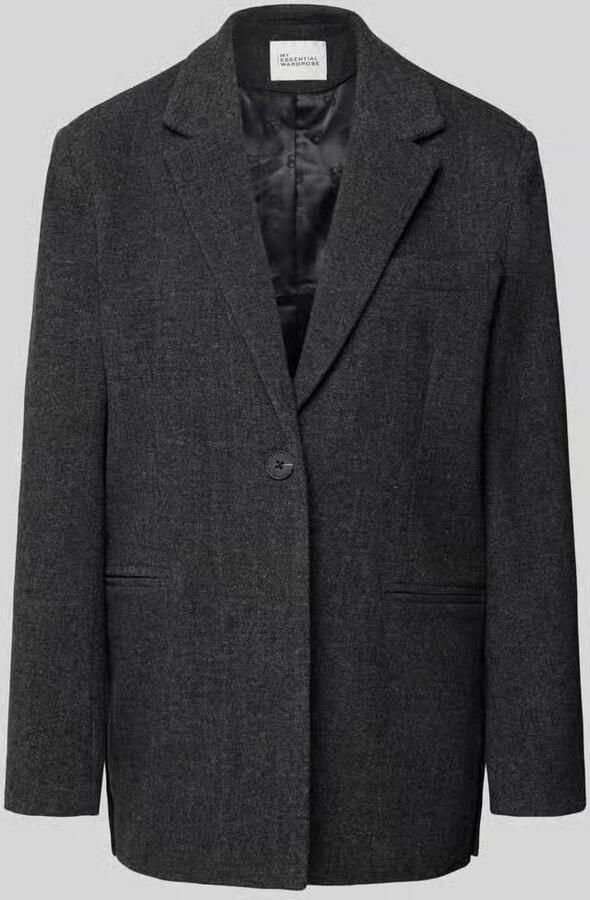 My Essential Wardrobe Blazer met wol en reverskraag model 'Layla'