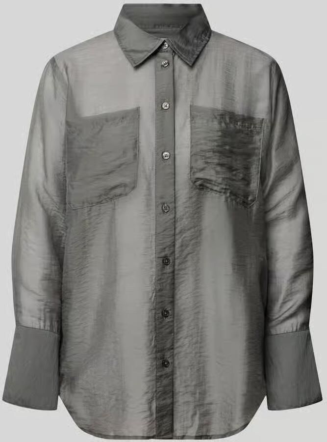 My Essential Wardrobe Blouse met borstzakken model 'Smilla'