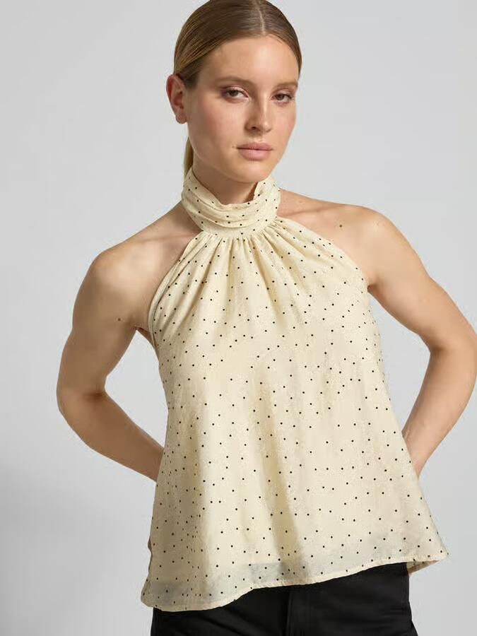 My Essential Wardrobe Blousetop met opstaande kraag model 'Hally'
