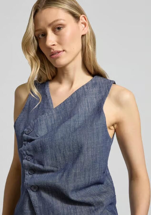 My Essential Wardrobe Bodywarmer met V-hals model 'DAZZIE'