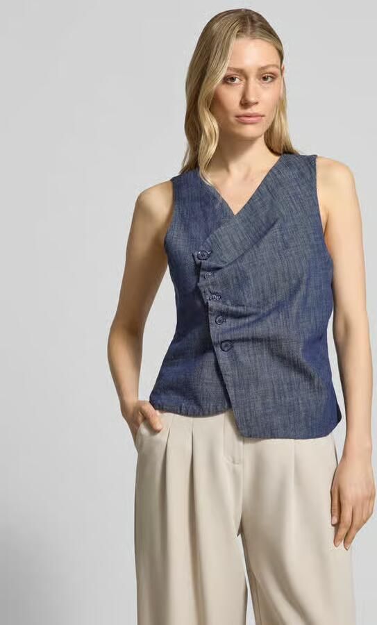 My Essential Wardrobe Bodywarmer met V-hals model 'DAZZIE' - Foto 3