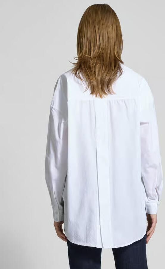 My Essential Wardrobe Boxy fit overhemdblouse met extra brede schouders model 'Sunna' - Foto 2