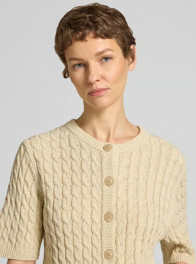 My Essential Wardrobe Cardigan van mix van katoen en linnen model 'Diva' - Foto 5