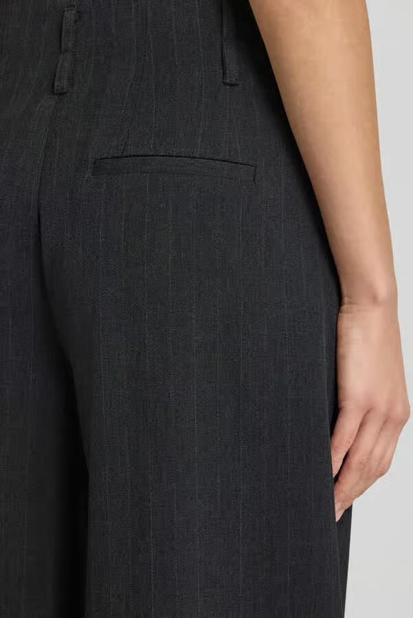 My Essential Wardrobe High waist stoffen broek met wijde pijpen model 'Luna' - Foto 2