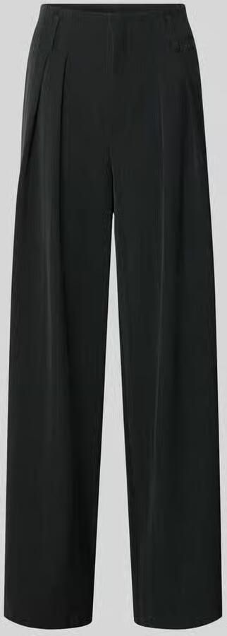 My Essential Wardrobe High waist stoffen broek met wijde pijpen model 'Luna'