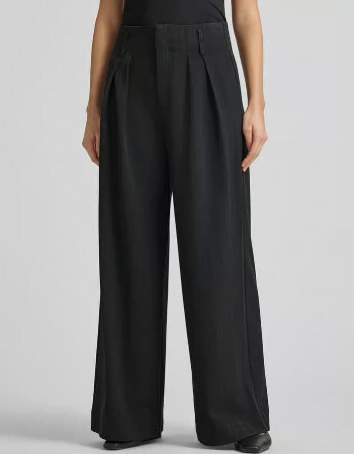 My Essential Wardrobe High waist stoffen broek met wijde pijpen model 'Luna' - Foto 2