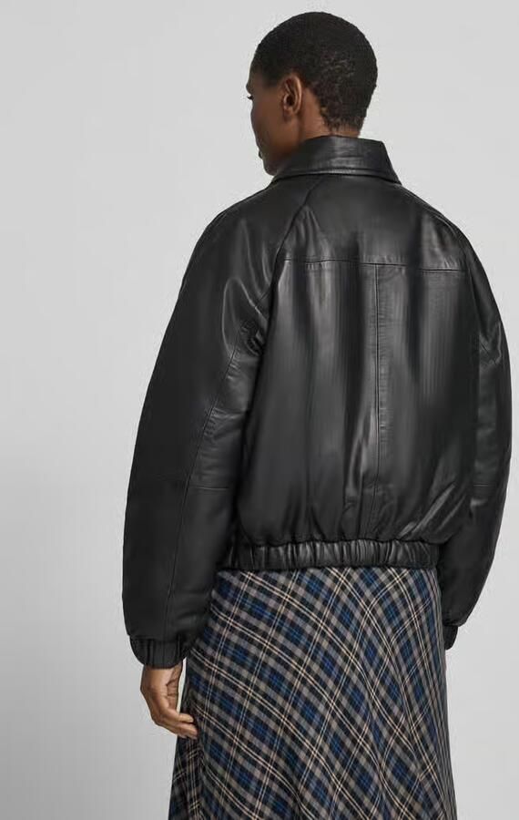 My Essential Wardrobe Leren jack met ritssluiting model 'Luba' - Foto 2