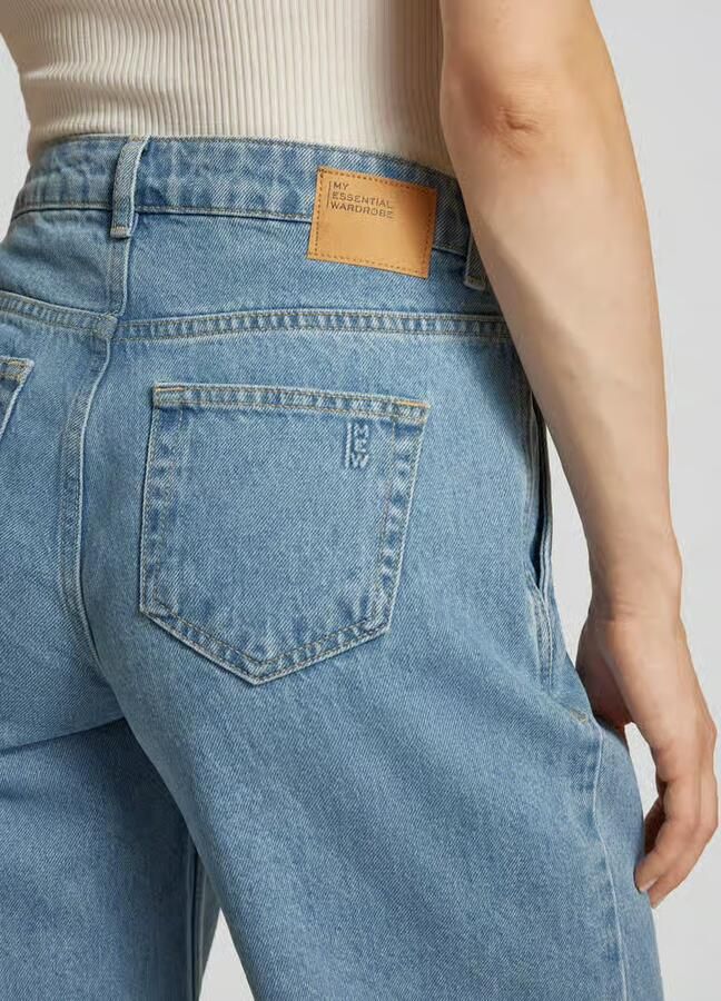 MY ESSENTIAL WARDROBE Dames Broeken Jaydamw 165 High Wide Blauw - Foto 4