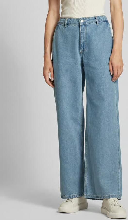 MY ESSENTIAL WARDROBE Dames Broeken Jaydamw 165 High Wide Blauw - Foto 5