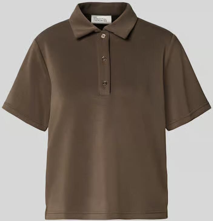 My Essential Wardrobe loose fit poloshirt met korte knoopsluiting model 'Helle' - Foto 2
