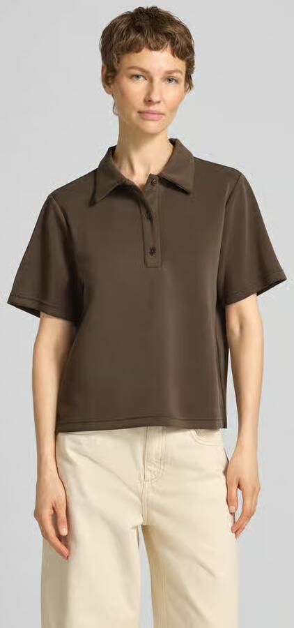 My Essential Wardrobe loose fit poloshirt met korte knoopsluiting model 'Helle' - Foto 2