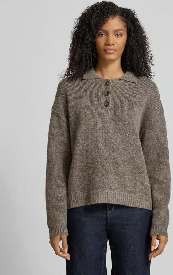 My Essential Wardrobe Oversized gebreide pullover met polokraag model 'Paloma' - Foto 2