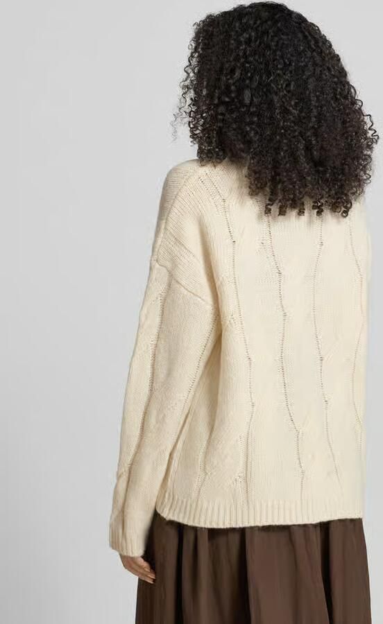 My Essential Wardrobe Oversized gebreide pullover met ribboorden model 'Will'