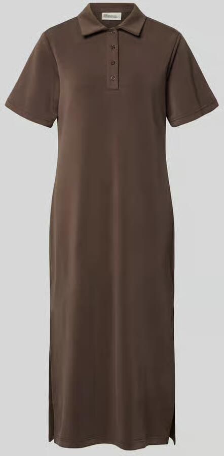 MY ESSENTIAL WARDROBE Dames Jurken Mwhelle Polo Long Dress Bruin - Foto 6