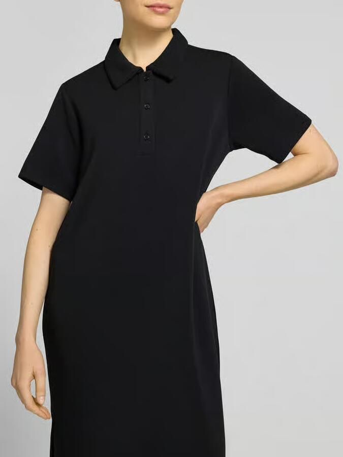 MY ESSENTIAL WARDROBE Dames Jurken Mwhelle Polo Long Dress Zwart - Foto 5