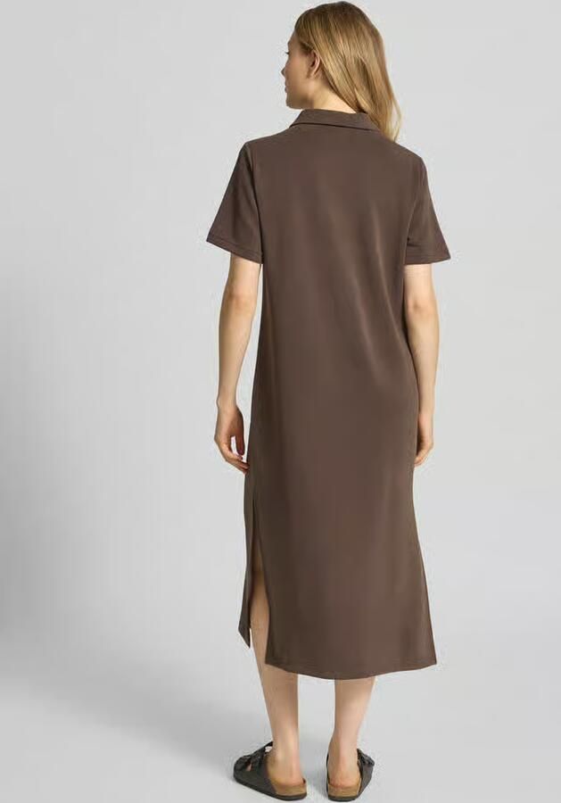 MY ESSENTIAL WARDROBE Dames Jurken Mwhelle Polo Long Dress Bruin - Foto 5