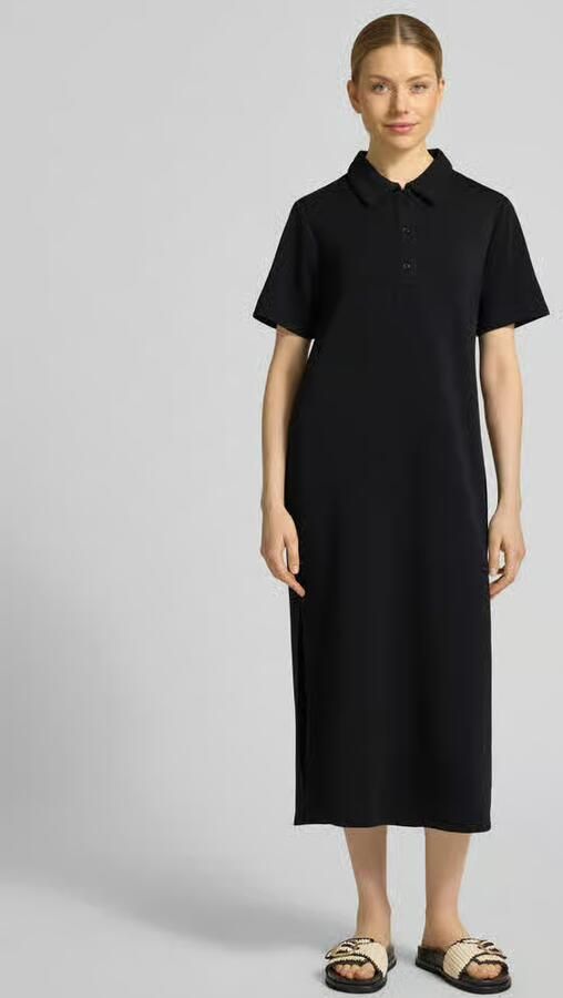 MY ESSENTIAL WARDROBE Dames Jurken Mwhelle Polo Long Dress Zwart - Foto 7