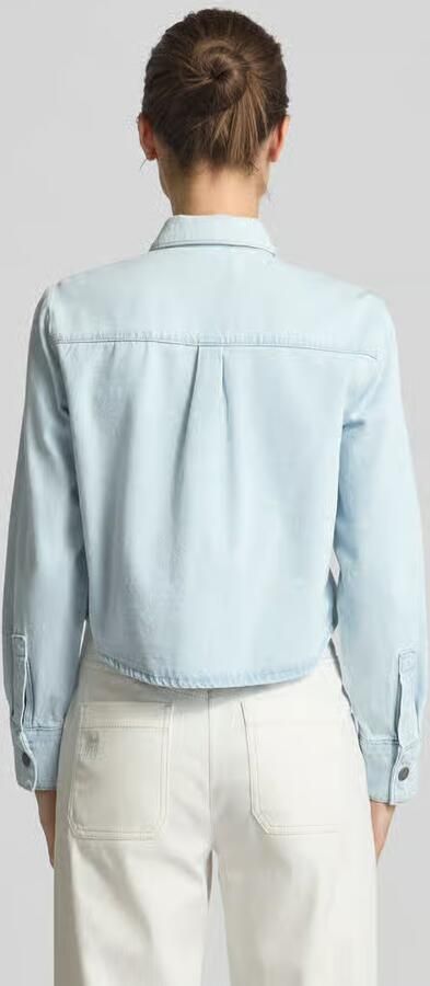 My Essential Wardrobe Regular fit jeansblouse met borstzak model 'Winnie' - Foto 5