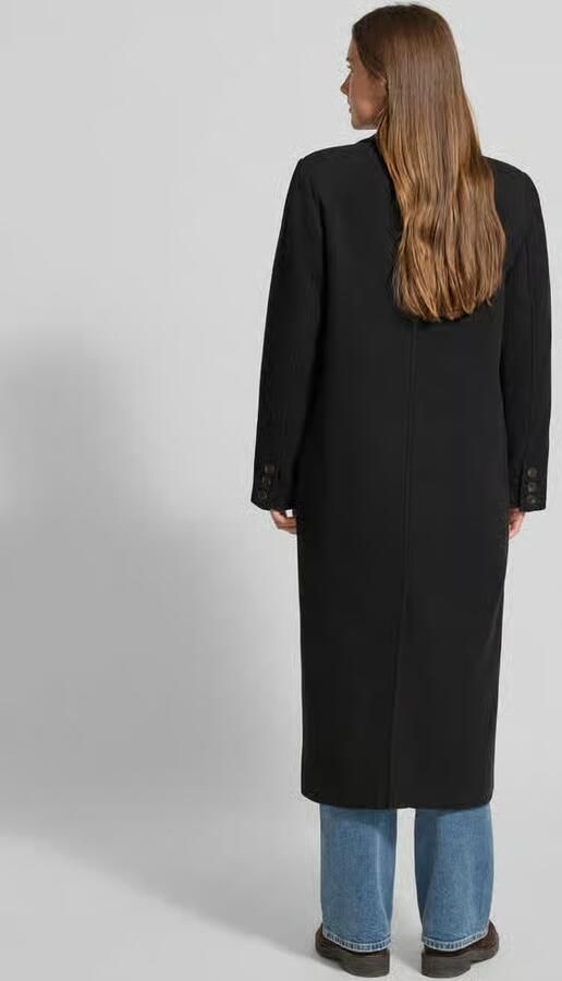 My Essential Wardrobe Regular fit lange jas van wolmix Model 'Frannie'