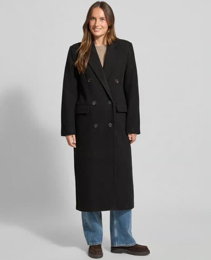 My Essential Wardrobe Regular fit lange jas van wolmix Model 'Frannie' - Foto 2