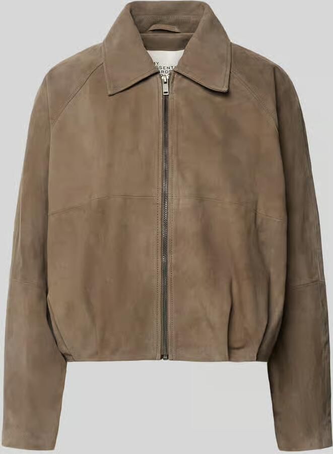 My Essential Wardrobe regular fit leren jack van echt chevreau-suède model 'Petra' - Foto 2