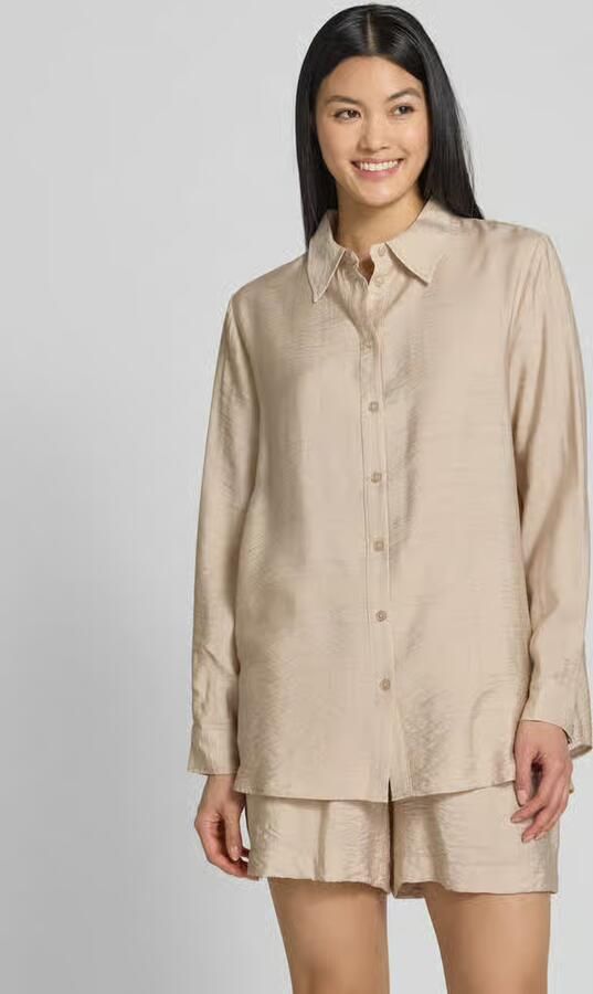 My Essential Wardrobe Regular fit overhemdblouse in kreuklook model 'Kelly' - Foto 4