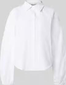 My Essential Wardrobe Regular fit overhemdblouse met ballonmouwen model 'Sunna'