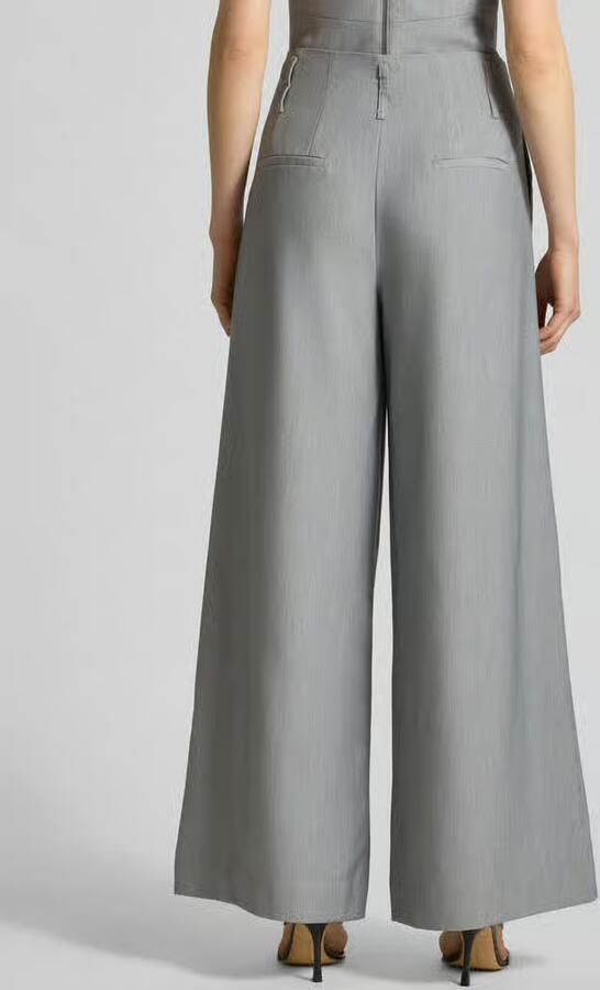 My Essential Wardrobe Stoffen broek met Franse steekzakken model 'Hanna'