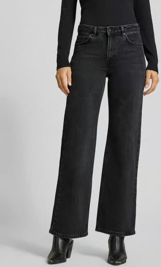 MY ESSENTIAL WARDROBE Dames Jeans 35 The Louis 139 High Wide Zwart - Foto 7