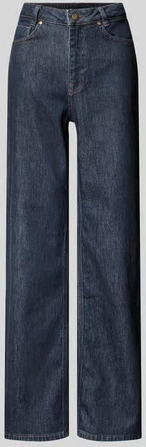 MY ESSENTIAL WARDROBE Dames Jeans Mwkarli 139 High Wide Deco Donkerblauw - Foto 5