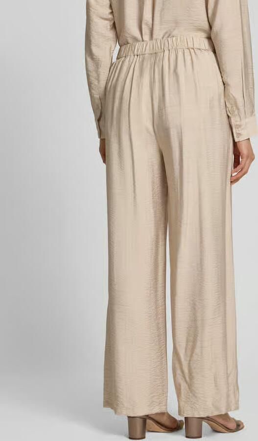 My Essential Wardrobe Straight leg stoffen broek in kreuklook model 'Kelly'