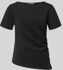 MY ESSENTIAL WARDROBE Dames Tops & T-shirts Mwhelle Assymetric Tee Zwart - Foto 5