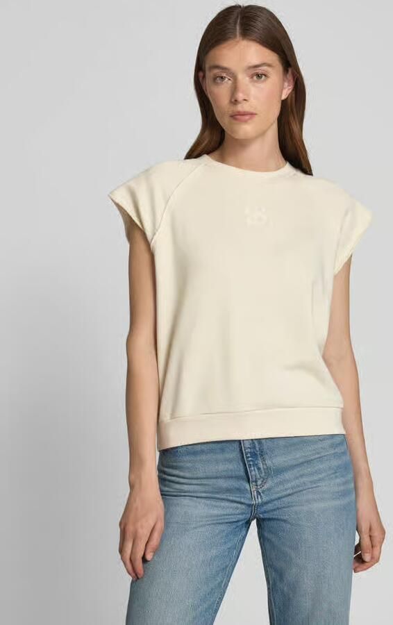 MY ESSENTIAL WARDROBE Dames Tops & T-shirts Saramw Boxy Tee Ecru - Foto 2