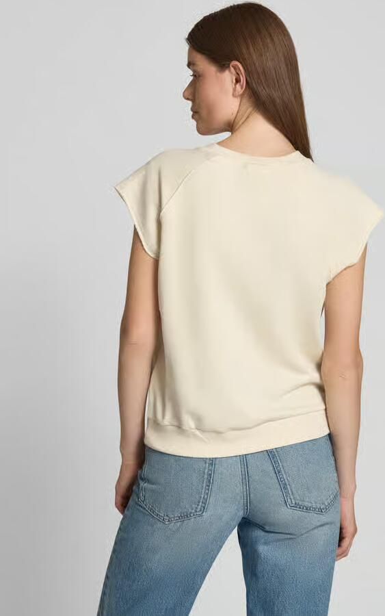 MY ESSENTIAL WARDROBE Dames Tops & T-shirts Saramw Boxy Tee Ecru